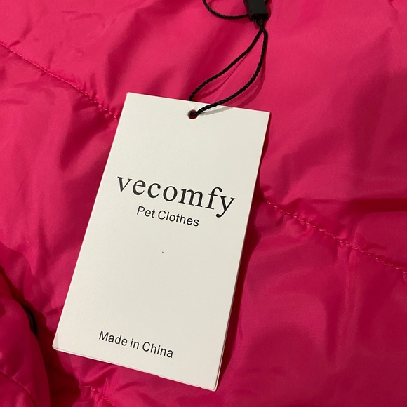 NWT Vecomfy Pink Dog Jacket - Picture 5 of 5
